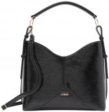 L.Credi Hobobag Phia Lackschwarz PETA Approved Vegan