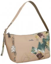 Schultertasche petrol Evolution herbstlich Anekke taupe Real bordeaux