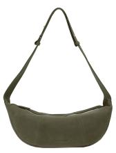 olivgrüne Hobotasche Veloursleder Les Visionnaires Zoe Icon Cozy