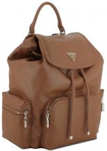 Überschlagrucksack Guess Kersti Cognac braun Zugband