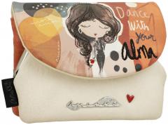 Geldbörse mit Überschlag Kisslock Anekke Alma bunt beige