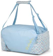 Satch Sporttasche Duffle Bag Summer Era hellblau Blumen Karo