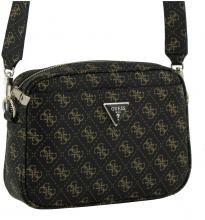 Umhängetasche Logoprint Brown Logo Guess Meridian Camera Bag