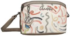 Anekke Umhängetasche mit Nietendekor Muse Olympia beige bunt