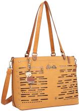 ockergelber Shopper Cutouts Anekke Nature Pachamama nachhaltig