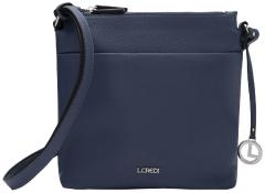 L.Credi Schultertasche Dusty Blue vegan Ella blau Anhänger