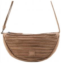 FREDsBRUDER Crossbody Bag Riffel caramel Leder Halfmoon braun