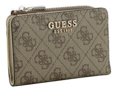 Geldtäschchen beige braun Guess Laurel II Latte Logo 4G Print