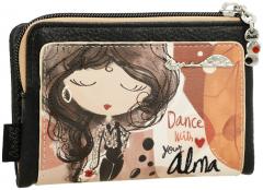 flexibler Geldbeutel Anekke Alma braun bunt Spanien Glitzer