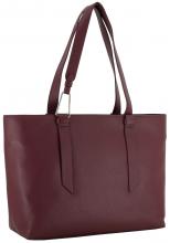 elegante Shoppertasche Coccinelle Malory Ribes bordeauxrot