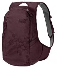 leichter Rucksack Ancona Jack Wolfskin burgundy violett bestickt
