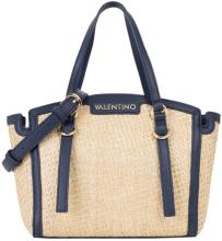 marineblau Mario Valentino beige Demetra Kurzgrifftasche Bast