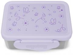 Jausenbox Edelstahl lila Schmetterling Ergobag