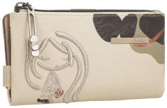 Portemonnaie Stickerei beige flexibel Anekke Sophia Gaia