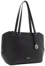 geräumige Henkeltasche L.Credi schwarz Büro klassisch Patricia Lederimitat