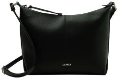 mittelgroße Schultertasche L.Credi schwarz vegan Patricia