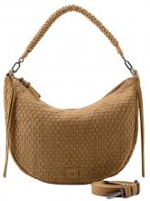 geflochtene Beuteltasche hellbraun FREDsBRUDER Natural Flow Hobo Caramel