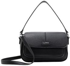 Patricia L.Credi schwarze Crossovertasche vegan Überschlag