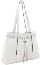 Shoppertasche Rahmi L.Credi vegan Zugband hellgrau Kontrast