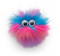 knallbunter Flausch-Klettie mit Wackelaugen ergobag