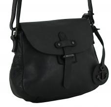 Crossovertasche schwarz Vintage Leder Harbour 2nd Urban Poets Cathey Ash
