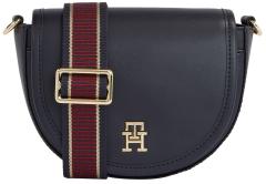 runde Damentasche mit Überschlag Dunkelblau Tommy Hilfiger