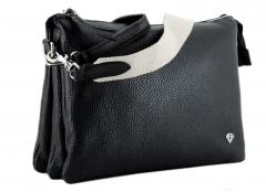 Caleidos Leder Handtasche Damen schwarz