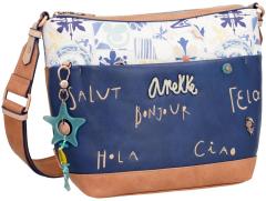 Umhängetasche Anekke Sunrise Mediterranean Blau Seestern Anhänger