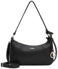 schmale Crossovertasche L.Credi Michaela schwarz klassisch