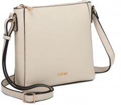 schlichte Crossover Tasche Damen Polly L. Credi Creme vegan