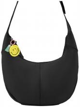 schwarze FREDsBRUDER Schultertasche Take A Smile Leder Glanz