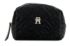 Kosmetiktäschchen Tommy Hilfiger Nylon TH Flow gesteppt schwarz