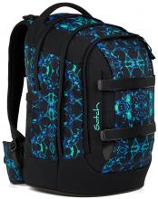 Satch Bücherranzen Caleido Blue schwarz Muster Satch Pack Swap