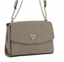 Schultertasche mit Logoprägung Guess Cresidia II Dark Taupe