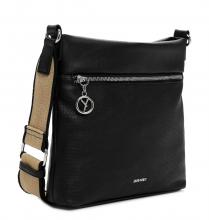 kompakte Schultertasche Patsy Suri Frey Black nachhaltig