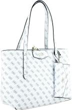 Guess Wendetasche Eco Brenton White Logo Alloverprint weiß