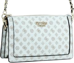 Guess Abendtasche weiß Print Peonylogo Abey Mini White Logo