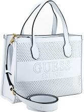 Guess Katey Henkeltasche Medium Katey White Ausstanzungen