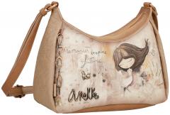 Umhängetasche Anekke Memories Glitzer beige