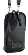 schwarze Handytasche Valencia Leder 365 d.a.y.s