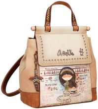 Anekke Cityrucksack mit Flap Menire Glanzstickerei bunte Perlen