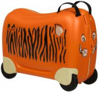 Samsonite Dream2Go Tiger Toby Rollenkoffer für Kinder orange Ride-On