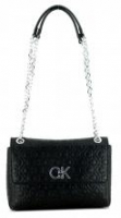 Überschlagtasche mit Drehverschluss Calvin Klein Re-Lock Crossbody schwarz