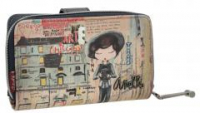 Geldtasche mit Etui Anekke City Art Selbstportrait bunt Chicago