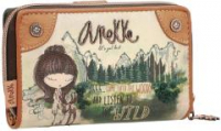 Geldbörse Lumberjack Print Anekke The Forest Kanada Stickerei beige braun