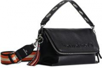 schwarze Schultertasche Venecia Half Logo Desigual 