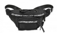 Bauchtasche George Gina Lucy Belly Bean Black Nylon Roots Solid