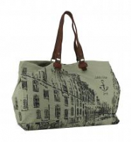 Beuteltasche XXL beige schwarz Harbour2nd CV Goldbek