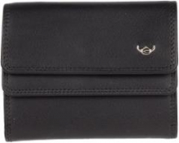 Golden Head Polo kompakte Überschlagbörse mit RFID Safe Nappaleder Black