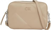 Calvin Klein Re-Lock Crossovertasche Re-Lock Prägung Silver Mink beige